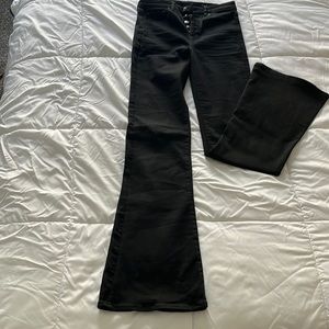 Black Tall Flare Jeans